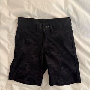 Kids’ Black Camouflage Shorts